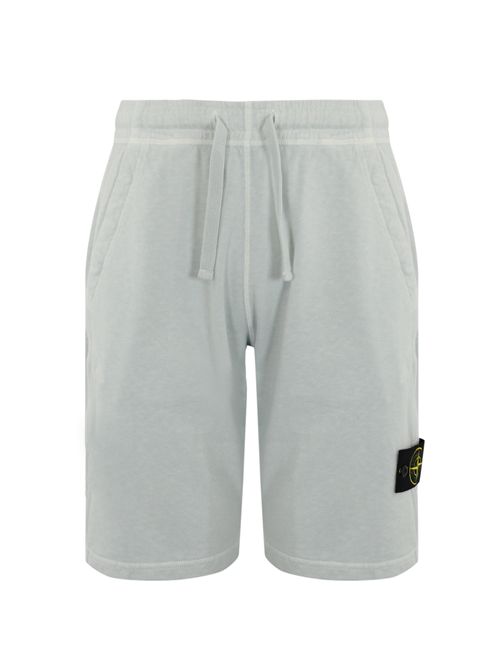 Bermuda shorts in cotone mafile' Sky Blue STONE ISLAND | 6200009S0060V0141